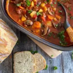 Gulasch aus dem Backofen