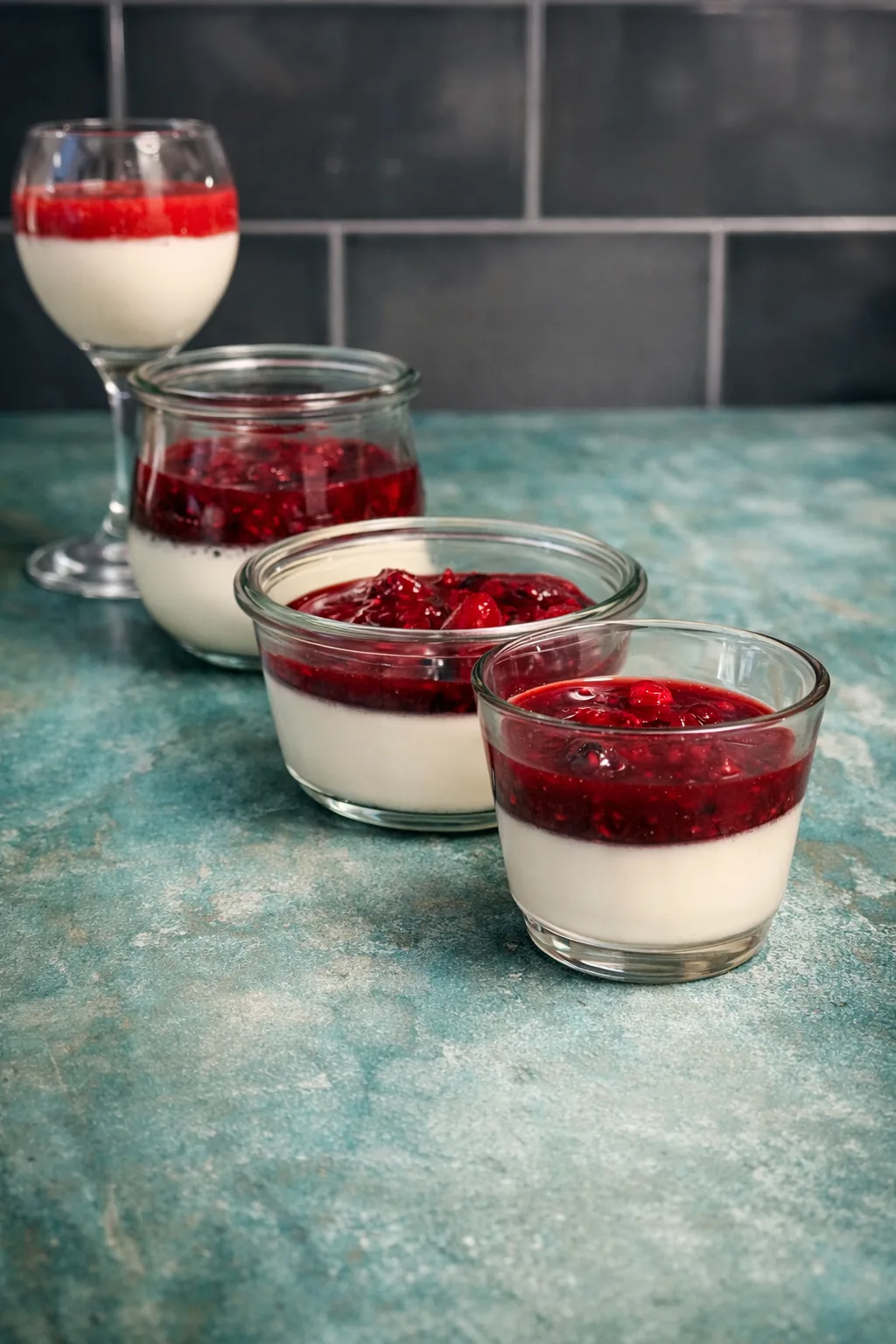 Panna Cotta mit Früchten