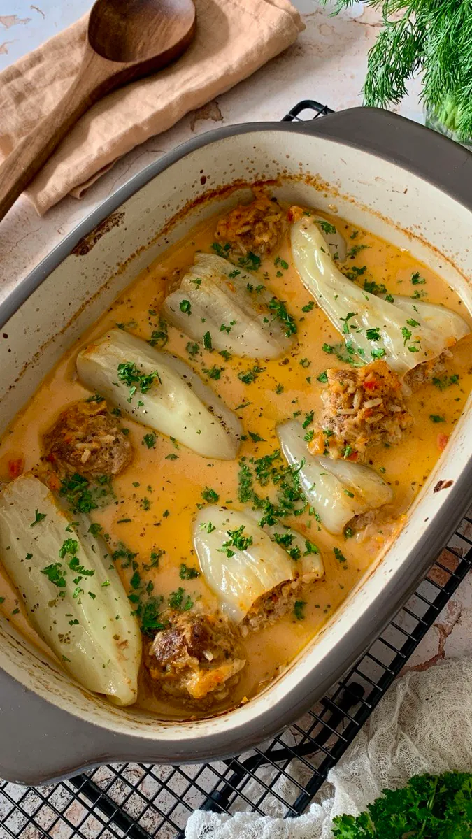 Gefüllte Spitzpaprika mit Hackfleisch